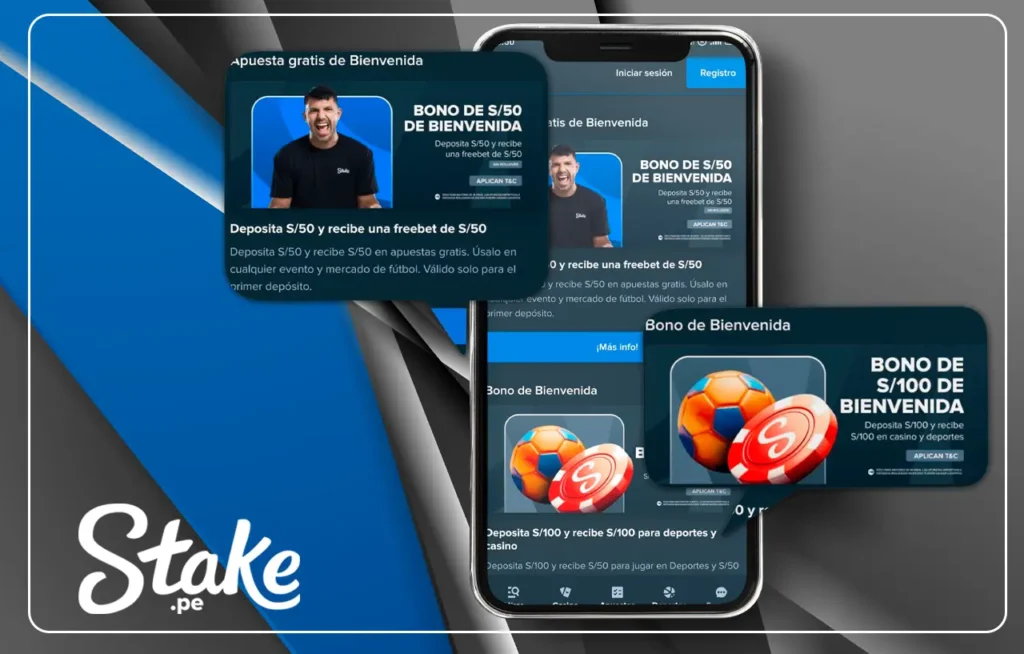 Bonos y promociones en la app de Stake Peru